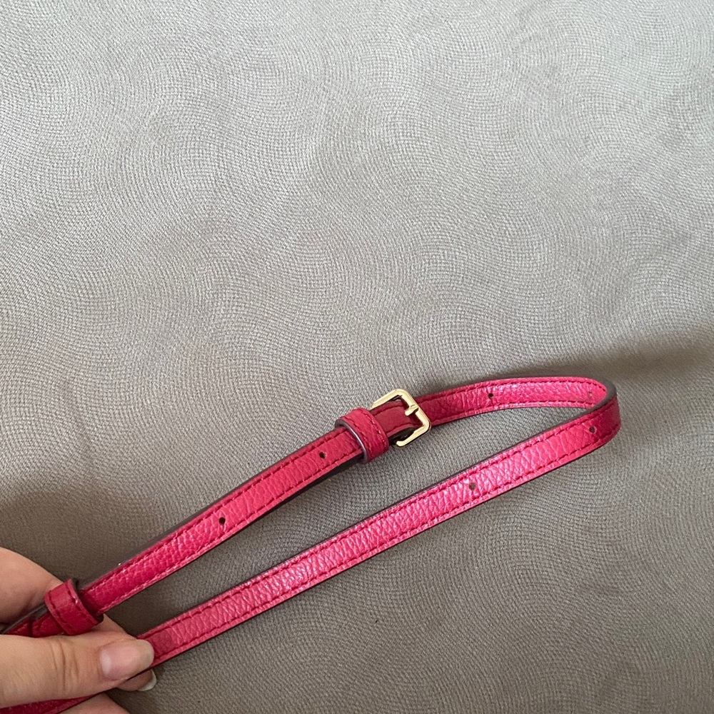 DKNY Fuchsia Crossbody Bag with Gold Accents - Picture 6 of 10